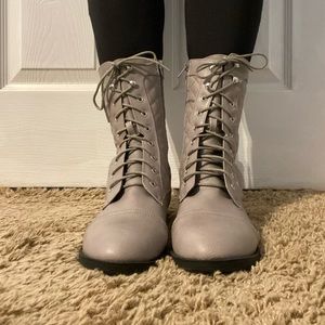 Charlotte Russe Taupe Boots Size 9